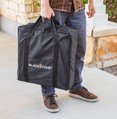 Blackstone 5076 heavy-duty zipper and straps for secure transport.