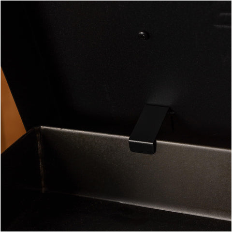 Blackstone 5079 protective hood shields from rain and cooking odors.