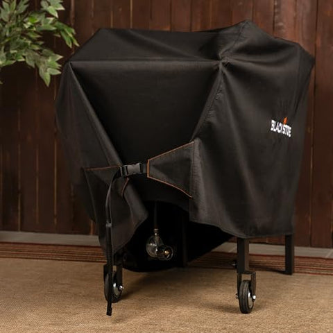 Durable polyester canvas on the Blackstone 5091 cover provides rugged protection.