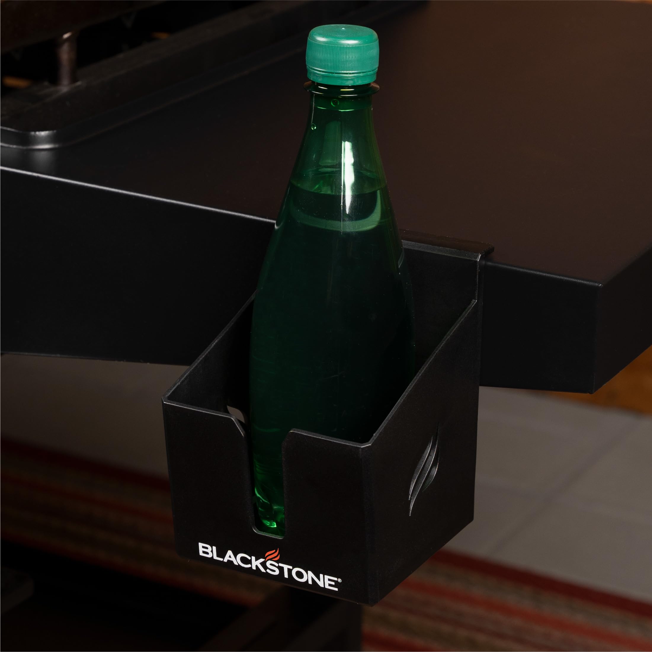 Closeup of BLACKSTONE 5609 beverage holder showing sturdy magnet and build