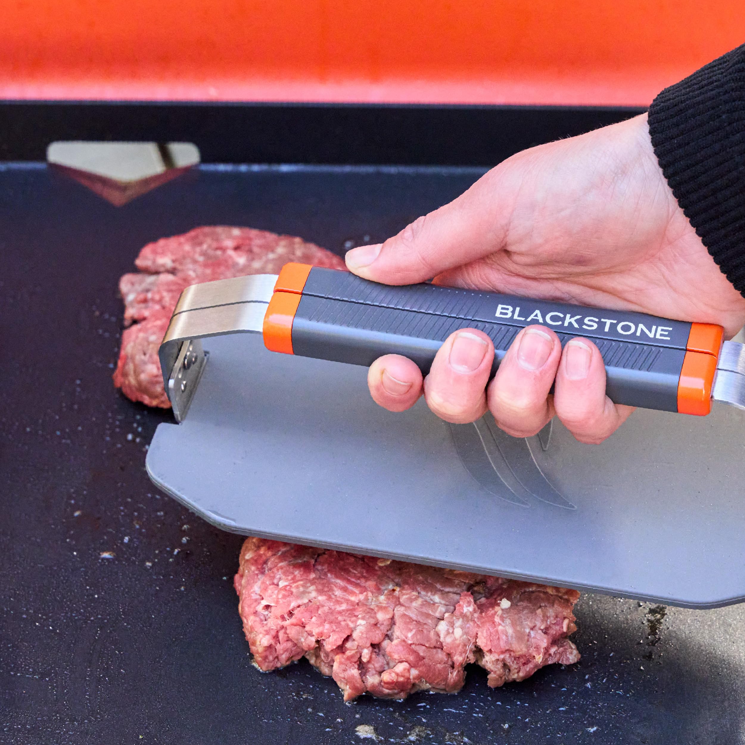 Blackstone 5987 OTG collapsible griddle press ideal for camping and on-the-go meals.
