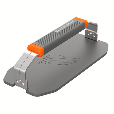 Blackstone 5987 OTG collapsible griddle press for even sear and quick cleanup.