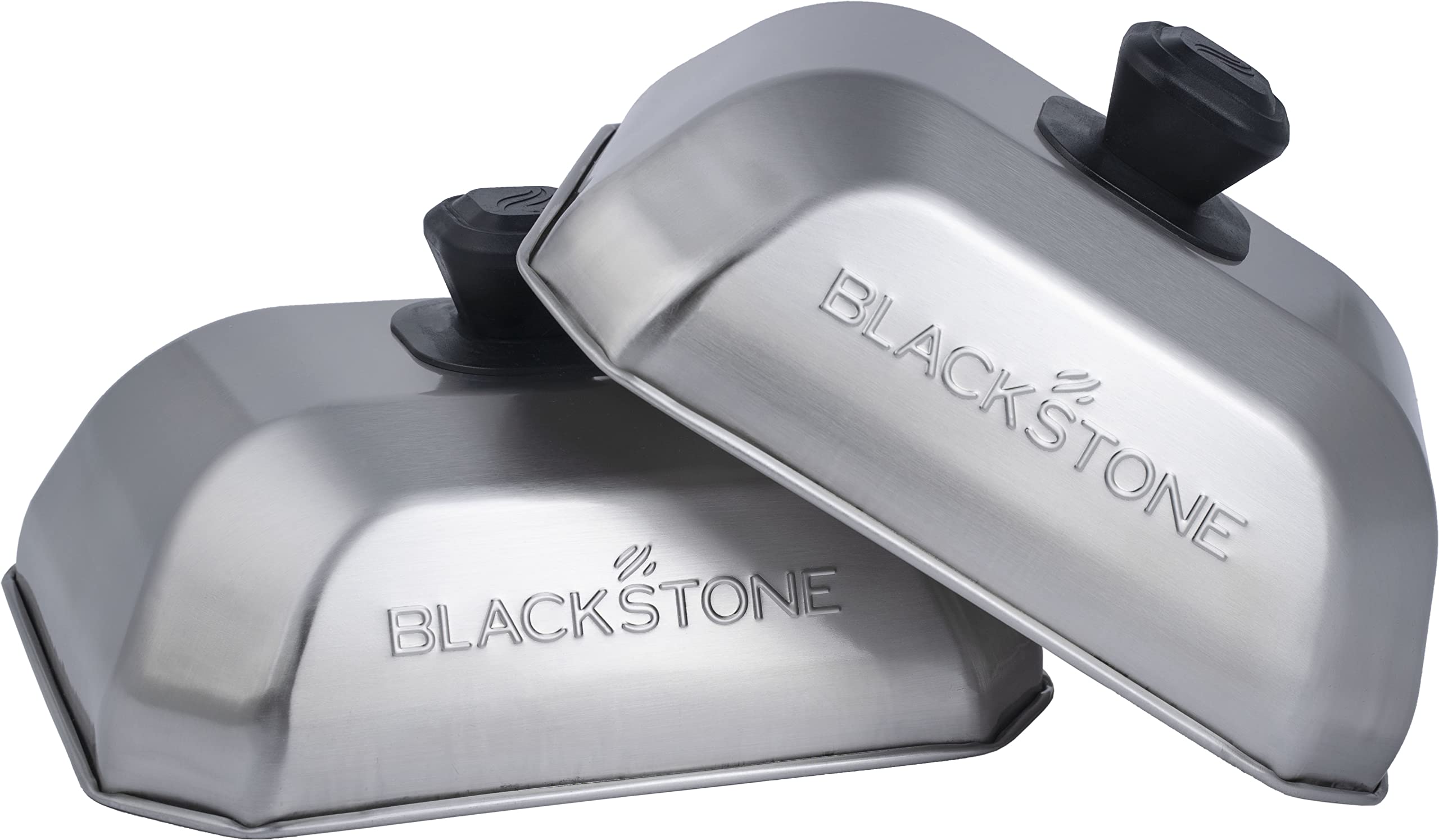 Blackstone rectangle basting dome 10x10 covers food for even heating and mess-free cooking.