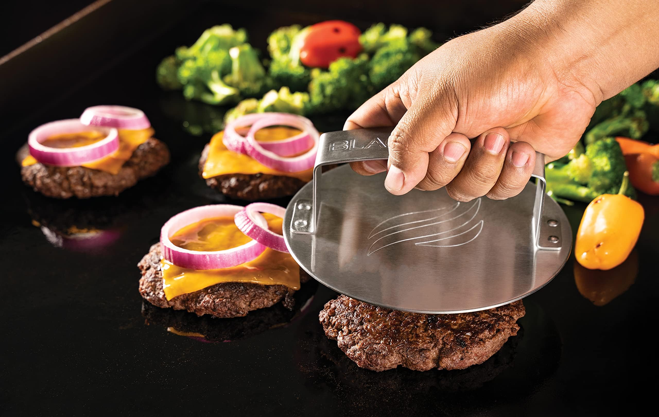 Blackstone Griddle Setup demonstrates versatile use from breakfast to dinner.