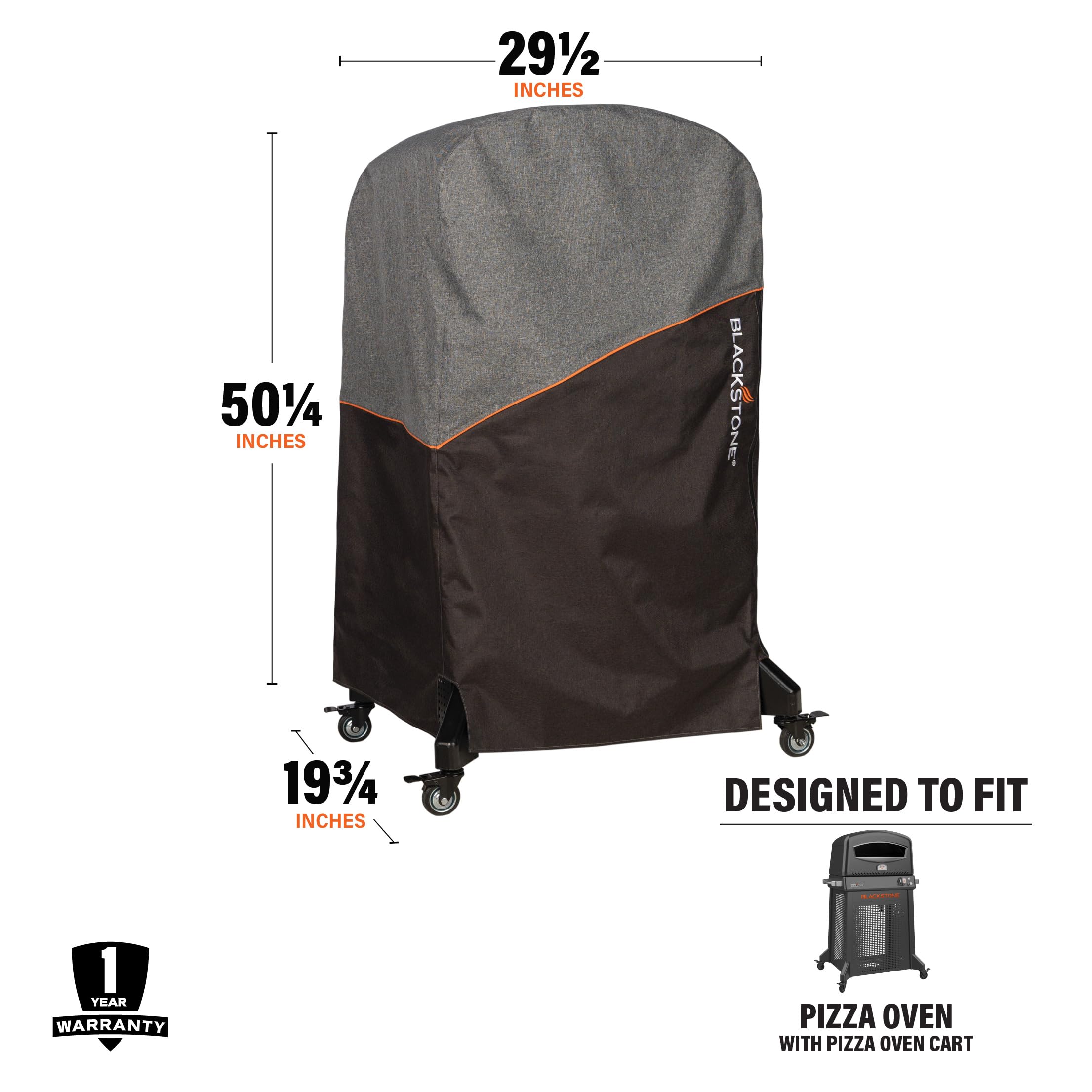 Blackstone pizza oven cover weather-resistant-600d shields the oven from moisture.