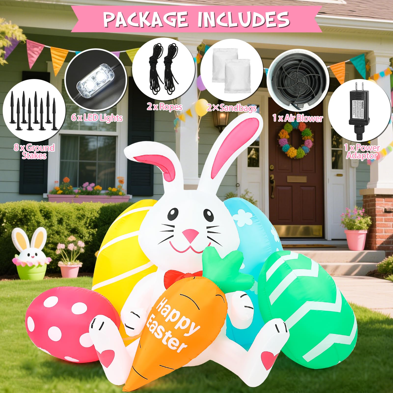 Ideal outdoor yard decor for spring parties and photo moments