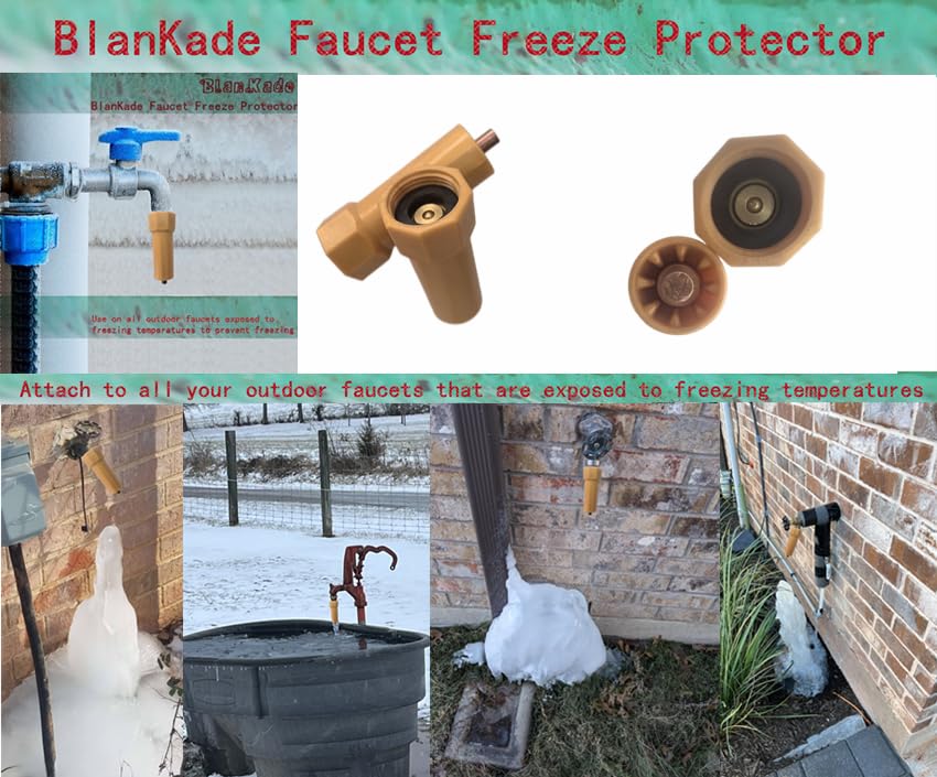 BlanKade sturdy internal brass and stainless steel construction resists corrosion in outdoor use.