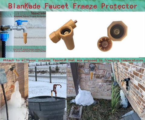 BlanKade sturdy internal brass and stainless steel construction resists corrosion in outdoor use.