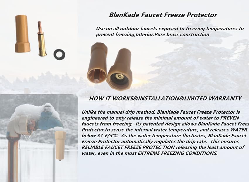 BlanKade design supports water conservation by preventing excessive runoff during freezing.