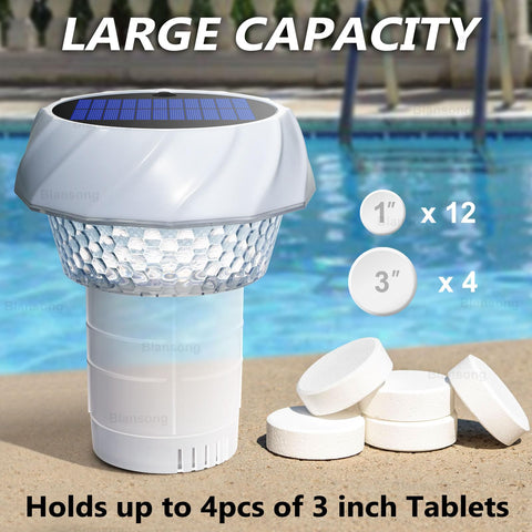 Blansong color modes illuminate pool edges at night with LEDs