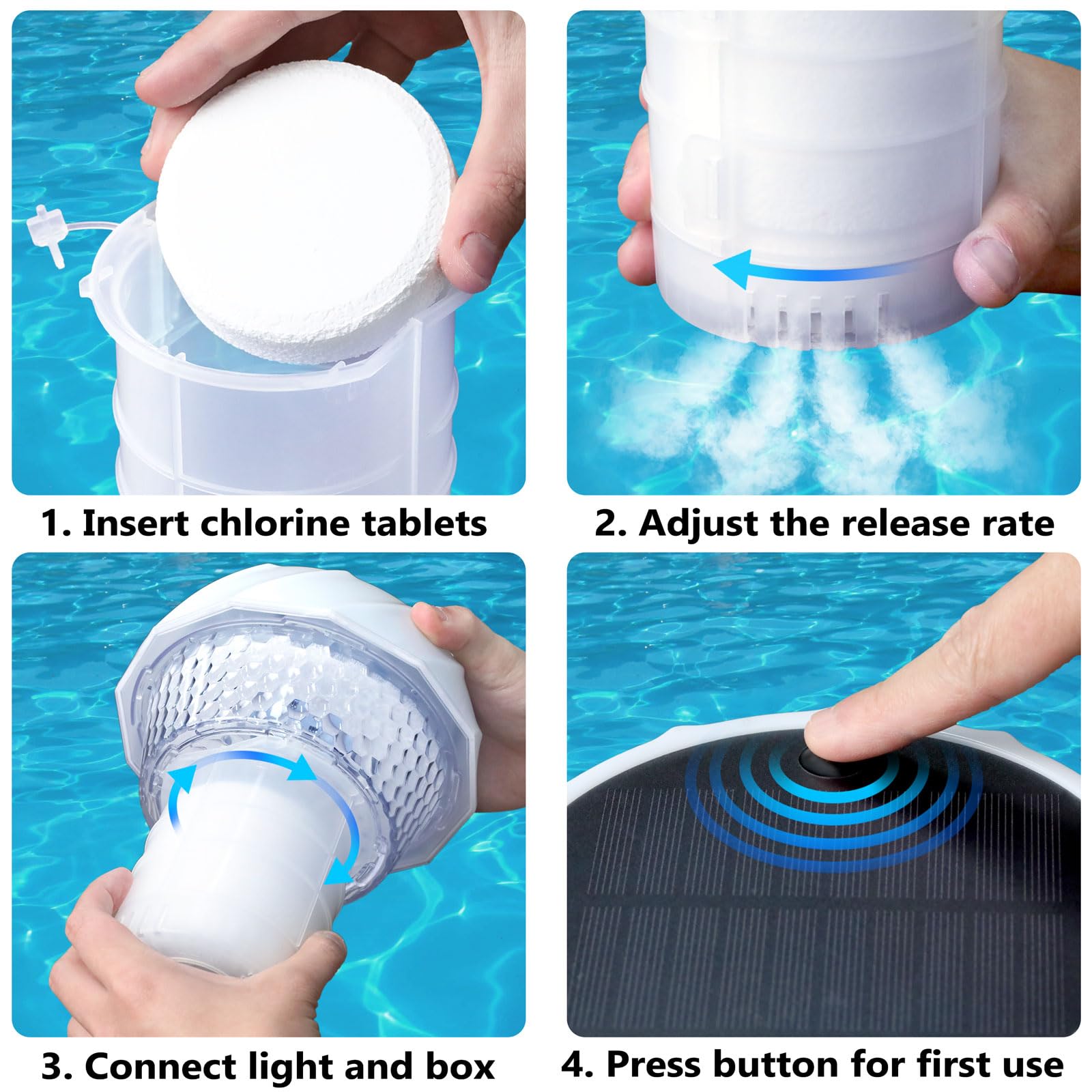 Blansong IP68 waterproof rating supports reliable outdoor pool operation