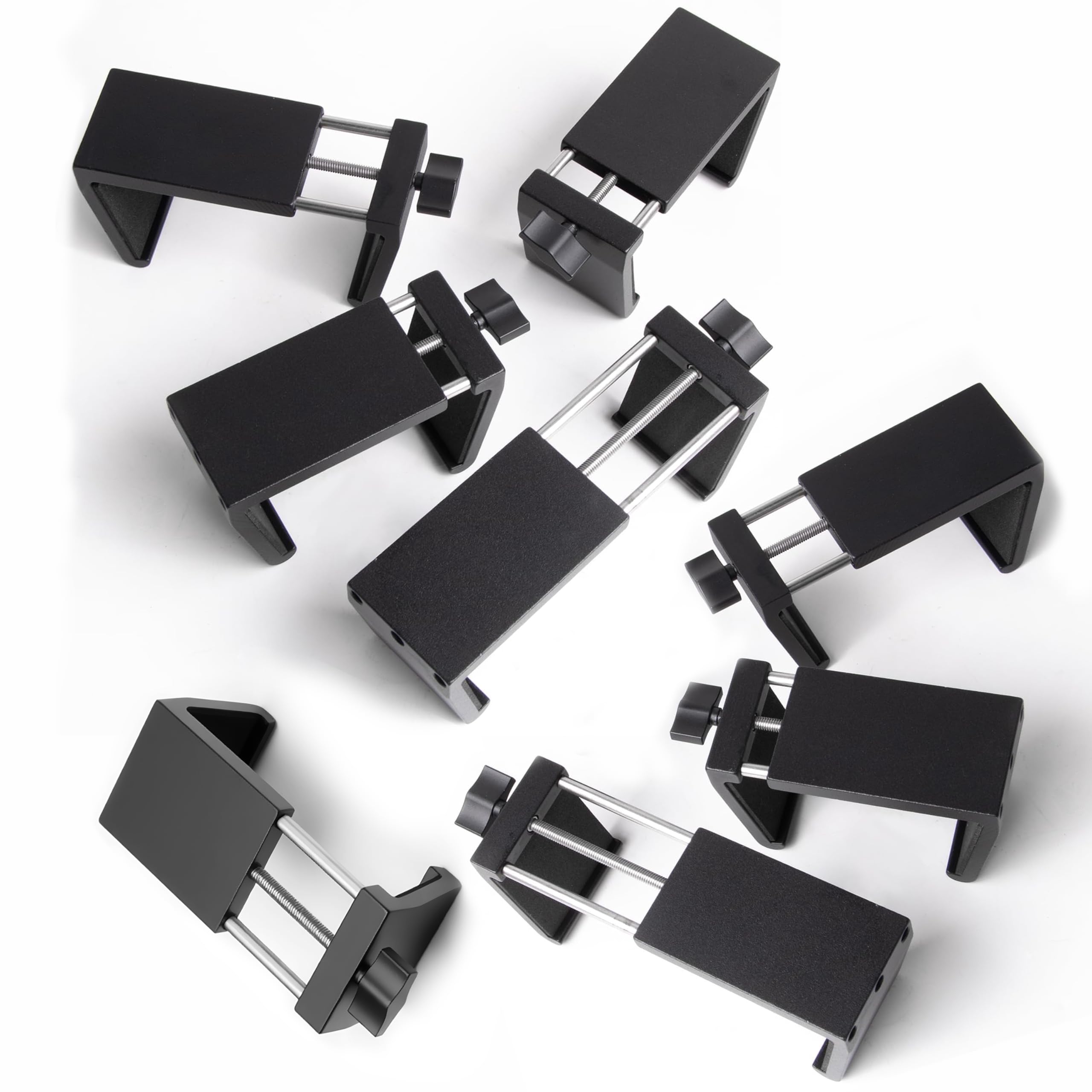 Blasoul heavy-duty outdoor clips on wicker furniture showing secure twist-lock grip.