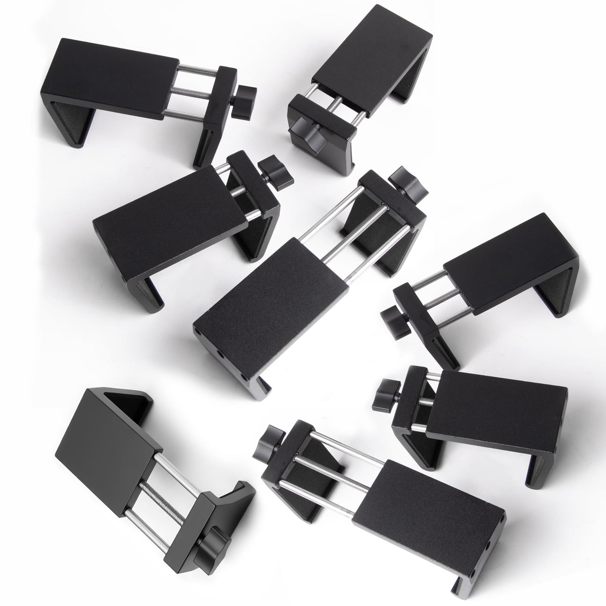 Blasoul heavy-duty outdoor clips on wicker furniture showing secure twist-lock grip.