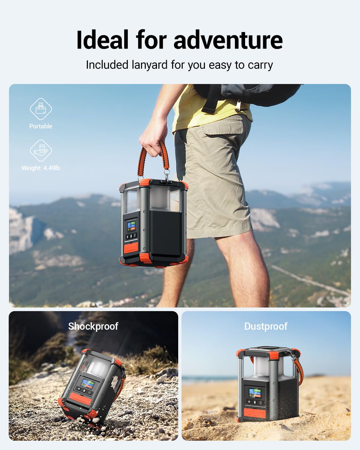 BLAVOR 360-degree camping lantern delivers wide outdoor illumination.