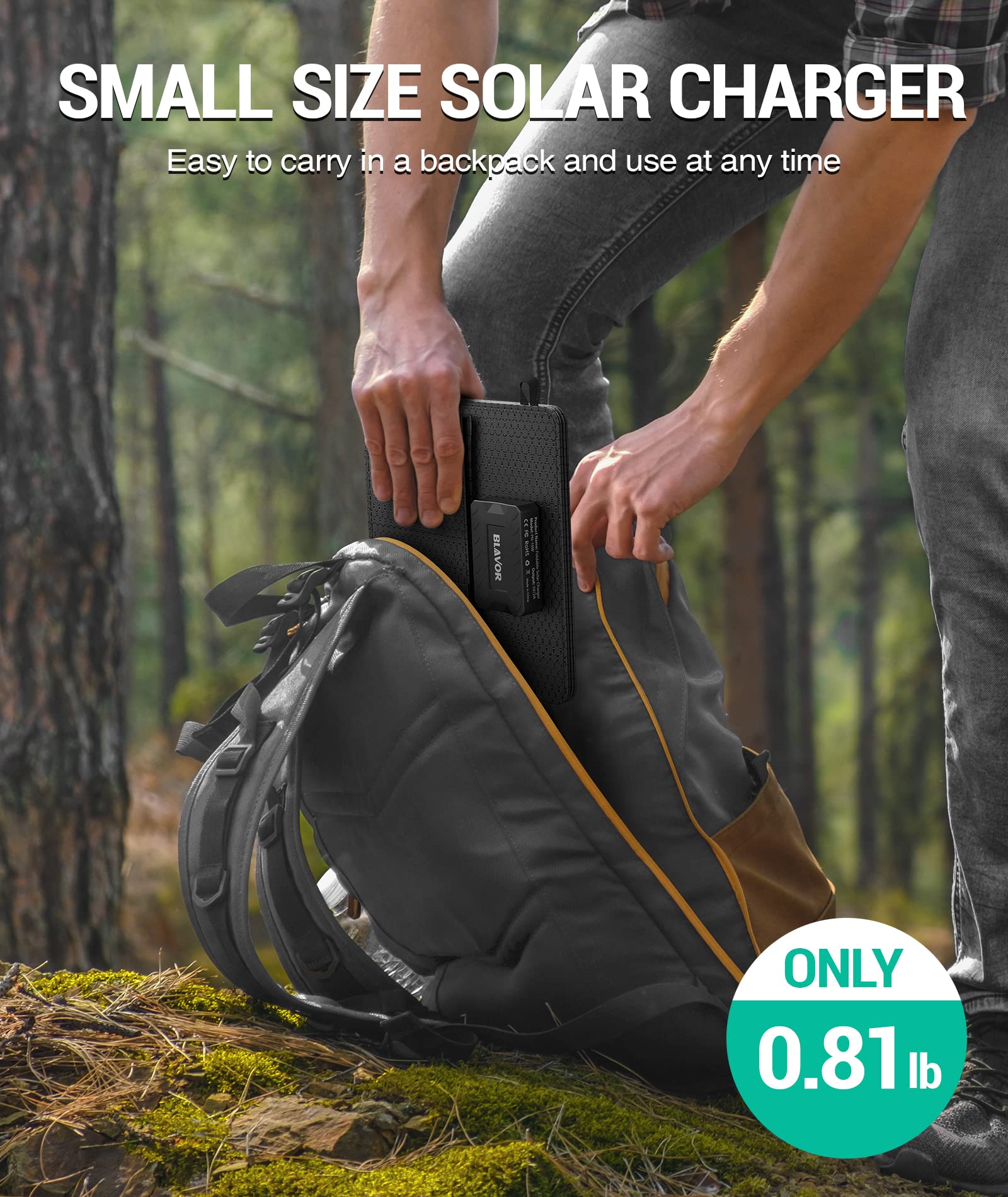 BLAVOR included carabiners simplify securing the charger during outdoor activities.