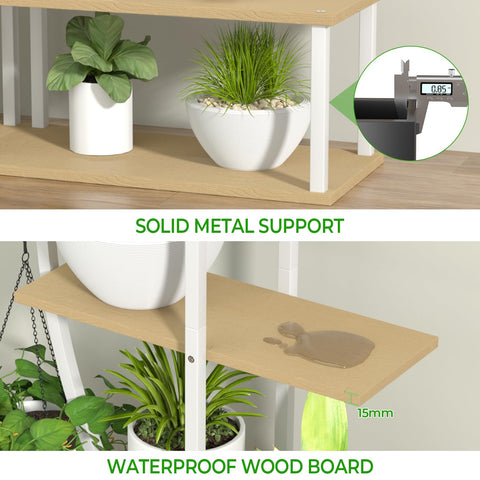 BLAZPATH seven tier white plant rack with grow lights provides even indoor coverage for greens