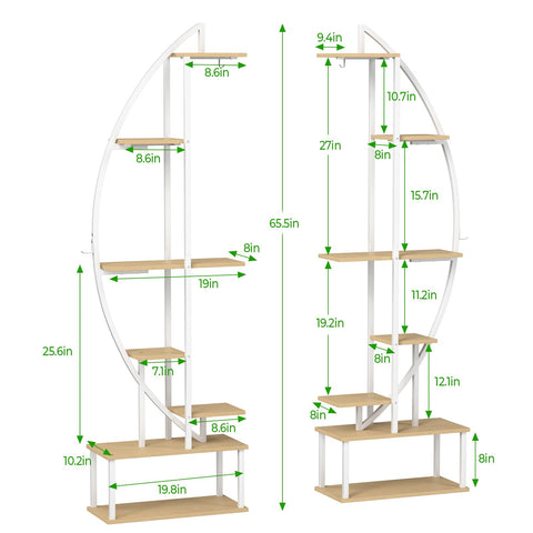 BLAZPATH waterproof wooden boards on the rack support heavy plants safely