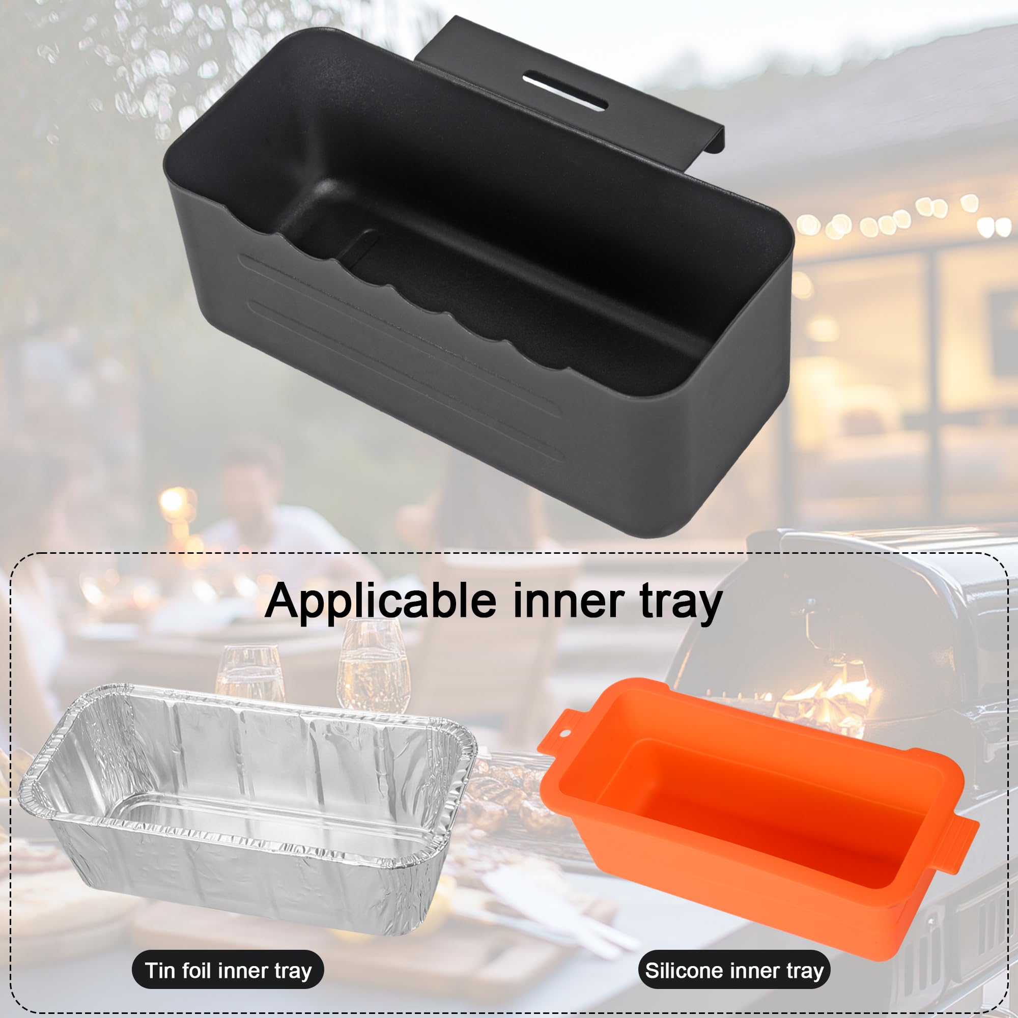 BLELEYLL compatible with 17-inch Blackstone griddles for tidy grease management