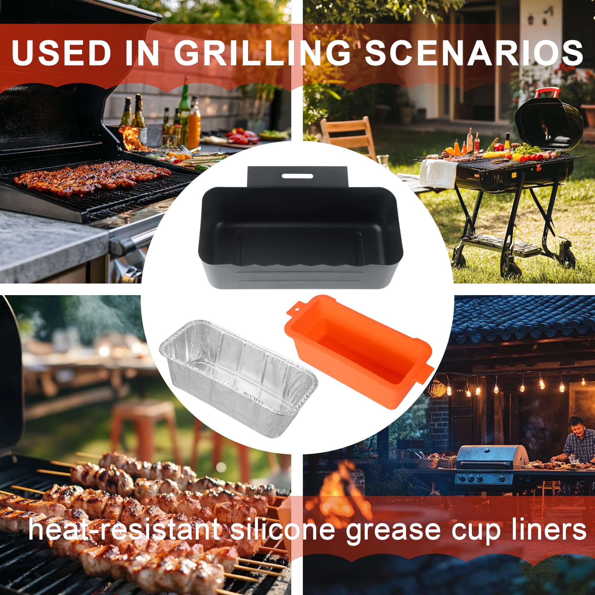 BLELEYLL durable steel grease trap designed for high-heat grilling