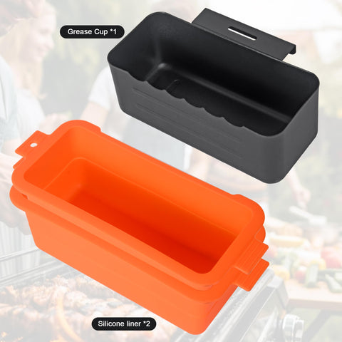 BLEELEYLL grease trap for Blackstone 28-inch reduces cooking mess during busy sessions.