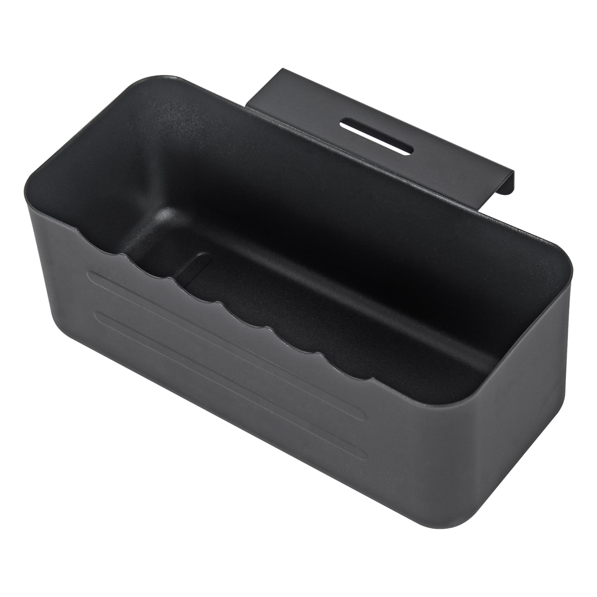 BLELEYLL grease trap attached to griddle side shelf for mess-free grilling