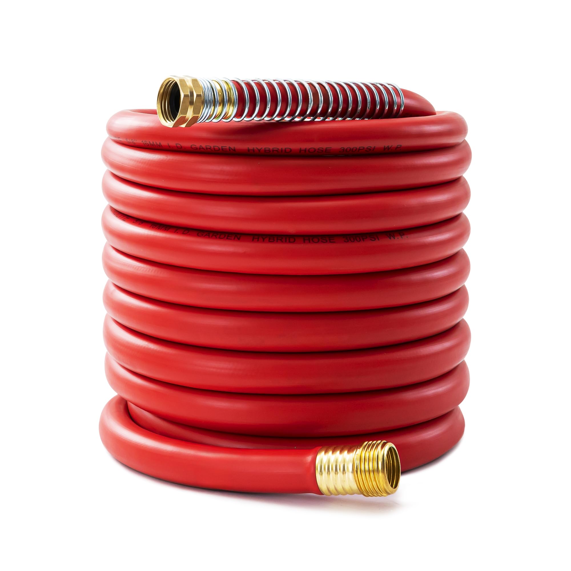 BLENDLITE 50ft hose with brass fittings ensuring strong water flow.