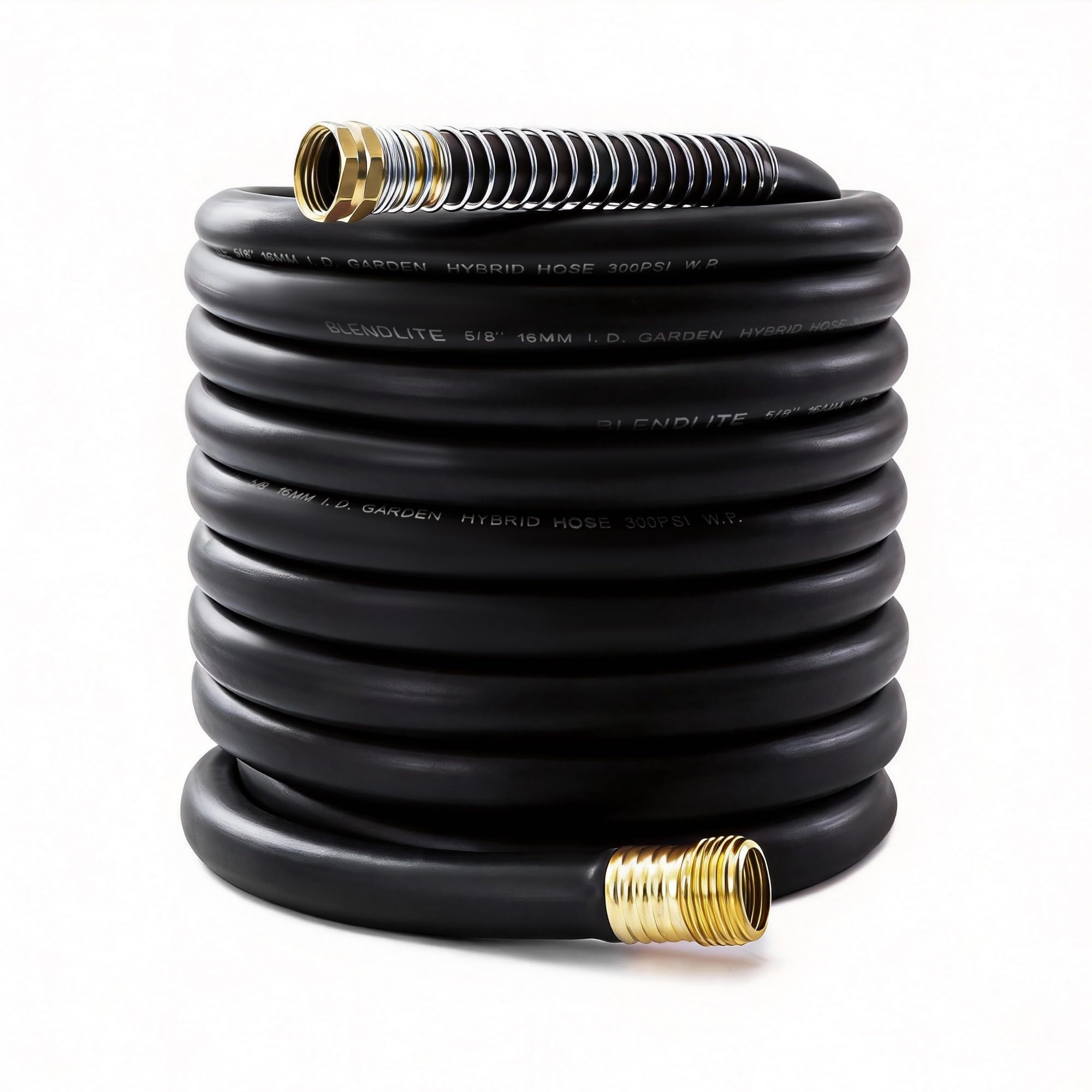 BLENDLITE hose with brass fittings for leak-free connections and efficient watering.