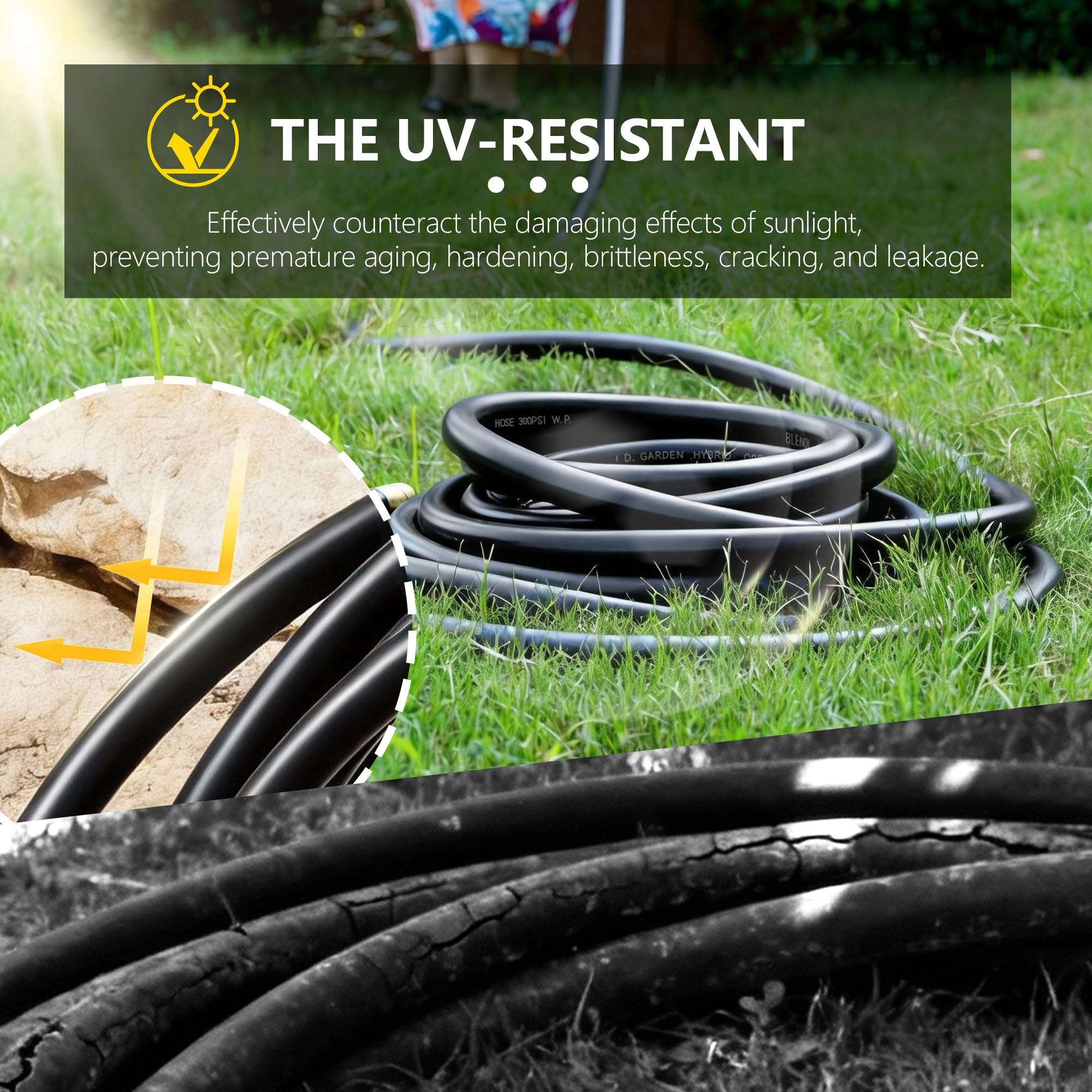 BLENDLITE kink protection system prevents twisting for smooth operation.