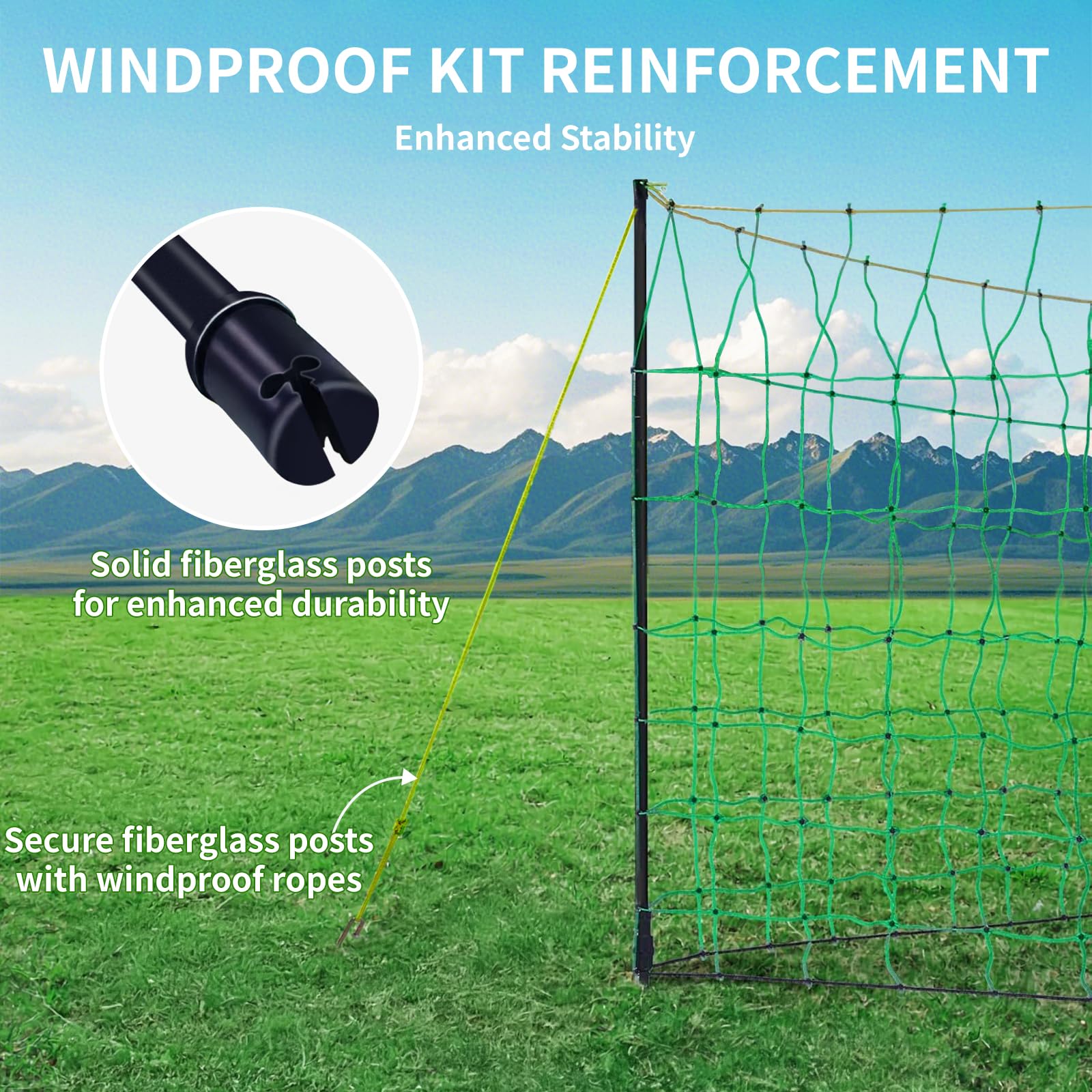 BLENNACY portable 16 lb fence for quick pasture moves