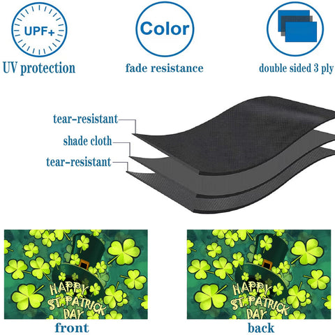 Bleshope heavy-duty polyester flag delivers rain and sun resistance for outdoor use.