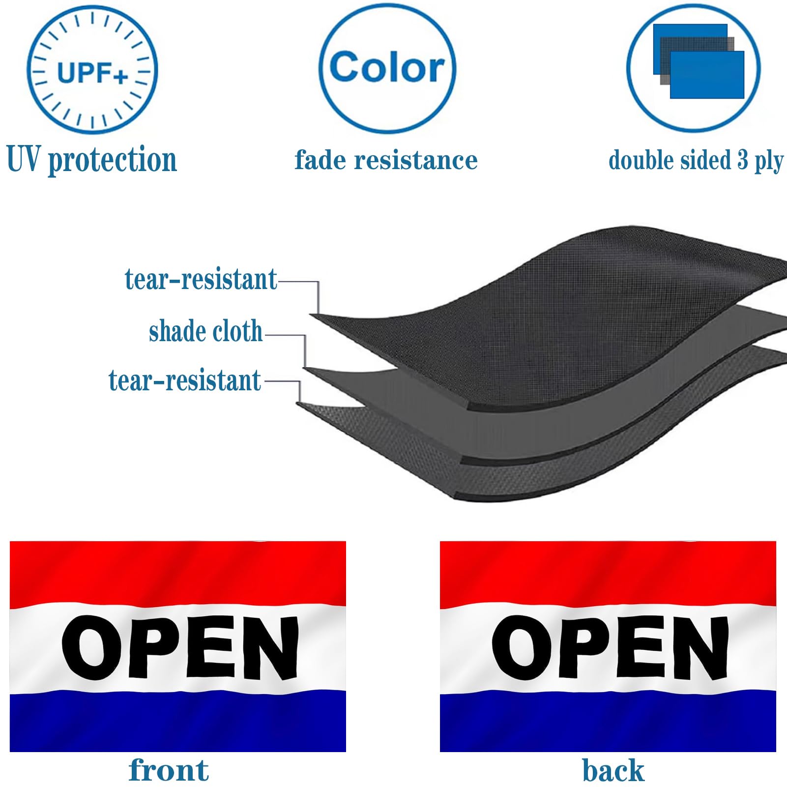 Bleshope polyester fabric close-up showing fade-resistant material