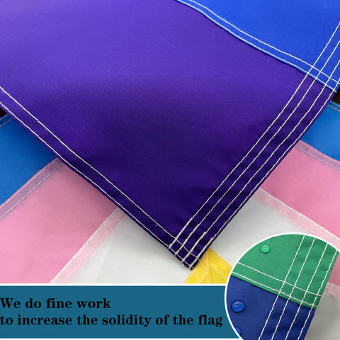 Bleshope outdoor flag uses UV fade-resistant fabric for lasting color.