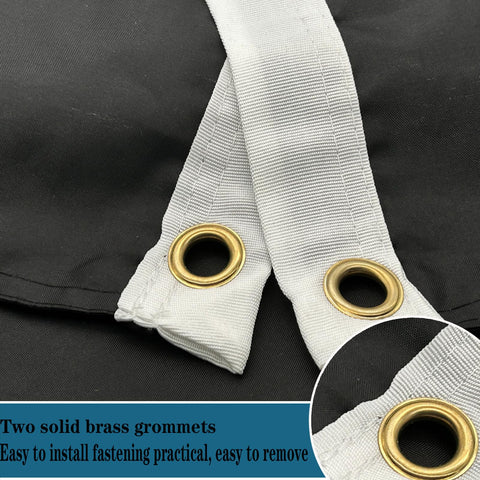 Bleshope Pow Flags 3-ply flag with shade cloth reduces shadows for clearer viewing