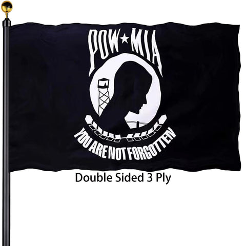 Bleshope Pow Flags 3x5 outdoor double-sided banner for vivid outdoor viewing