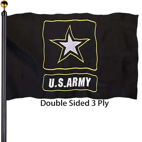 Bleshope US Army flag 3x5 outdoor double-sided display for clear exterior visibility