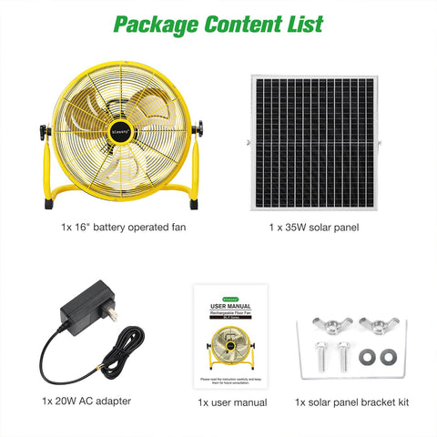 Blessny 16in floor fan dimensions and weight for portability