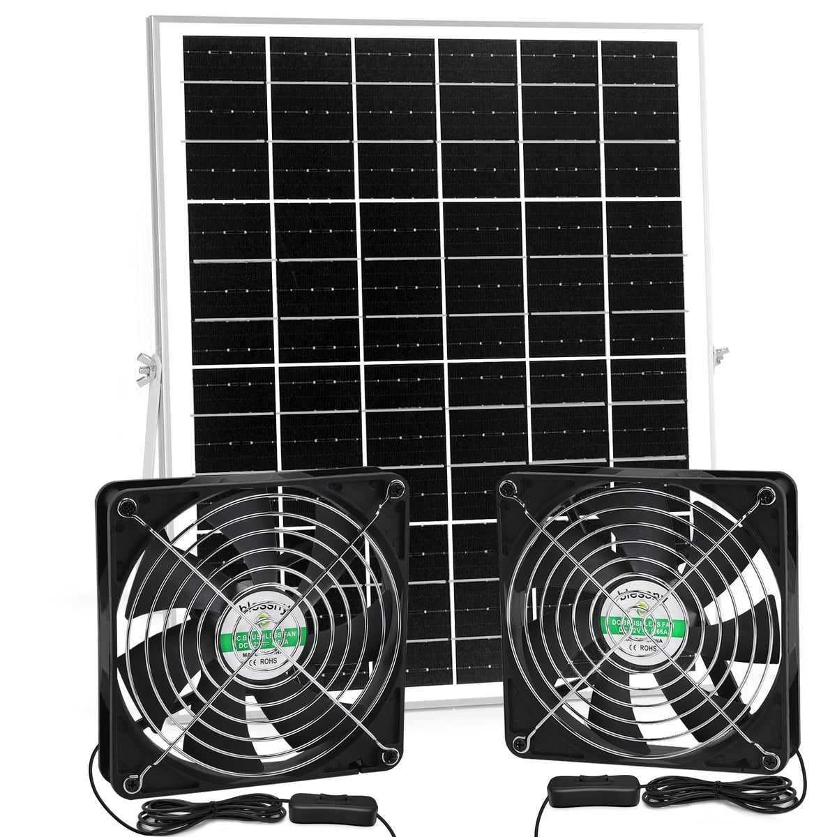 Blessny 5.5 inch dual fans kit for outdoor ventilation and airflow