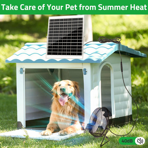 Blessny solar-powered fan with a 16.4 ft cord offers flexible placement.