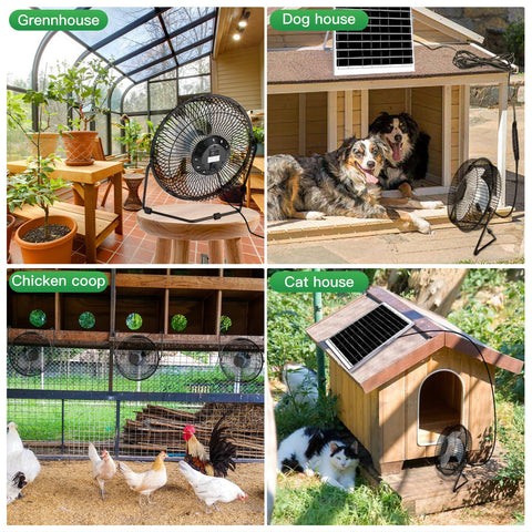 Blessny solar fan fits small spaces for improved air flow and comfort.