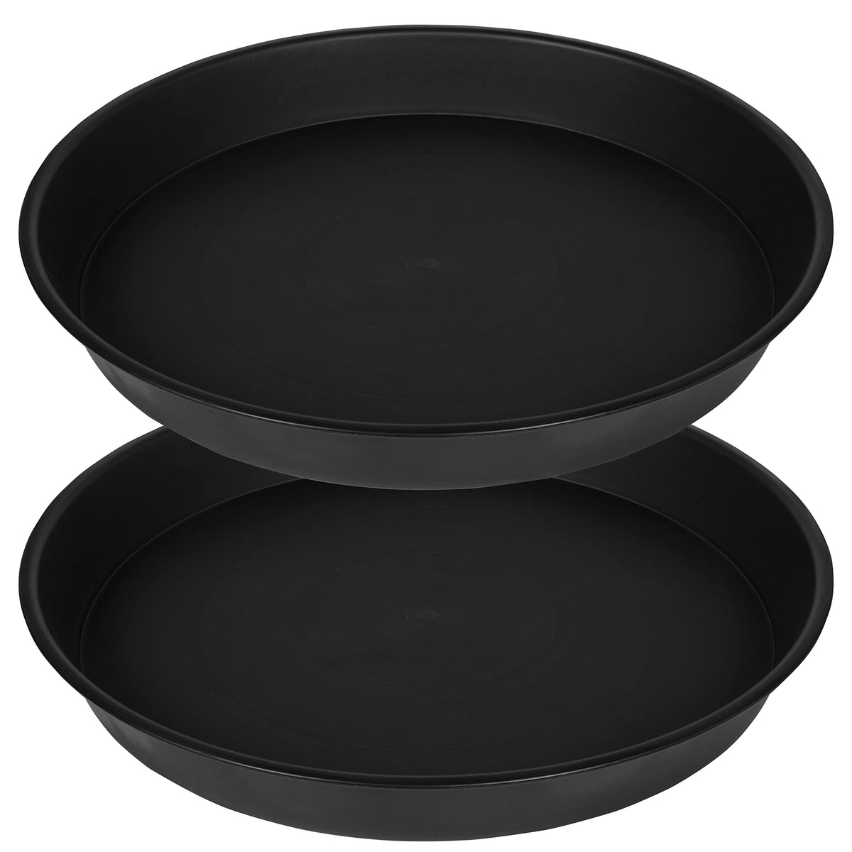 Bleuhome 10-inch gray plant saucer with round edge protects indoor surfaces.