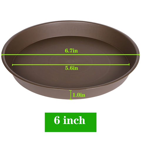 Bleuhome 6-inch saucer with matte exterior for a modern indoor look