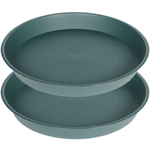 Bleuhome 12-inch bird bath bowl in green, ideal for attracting garden birds