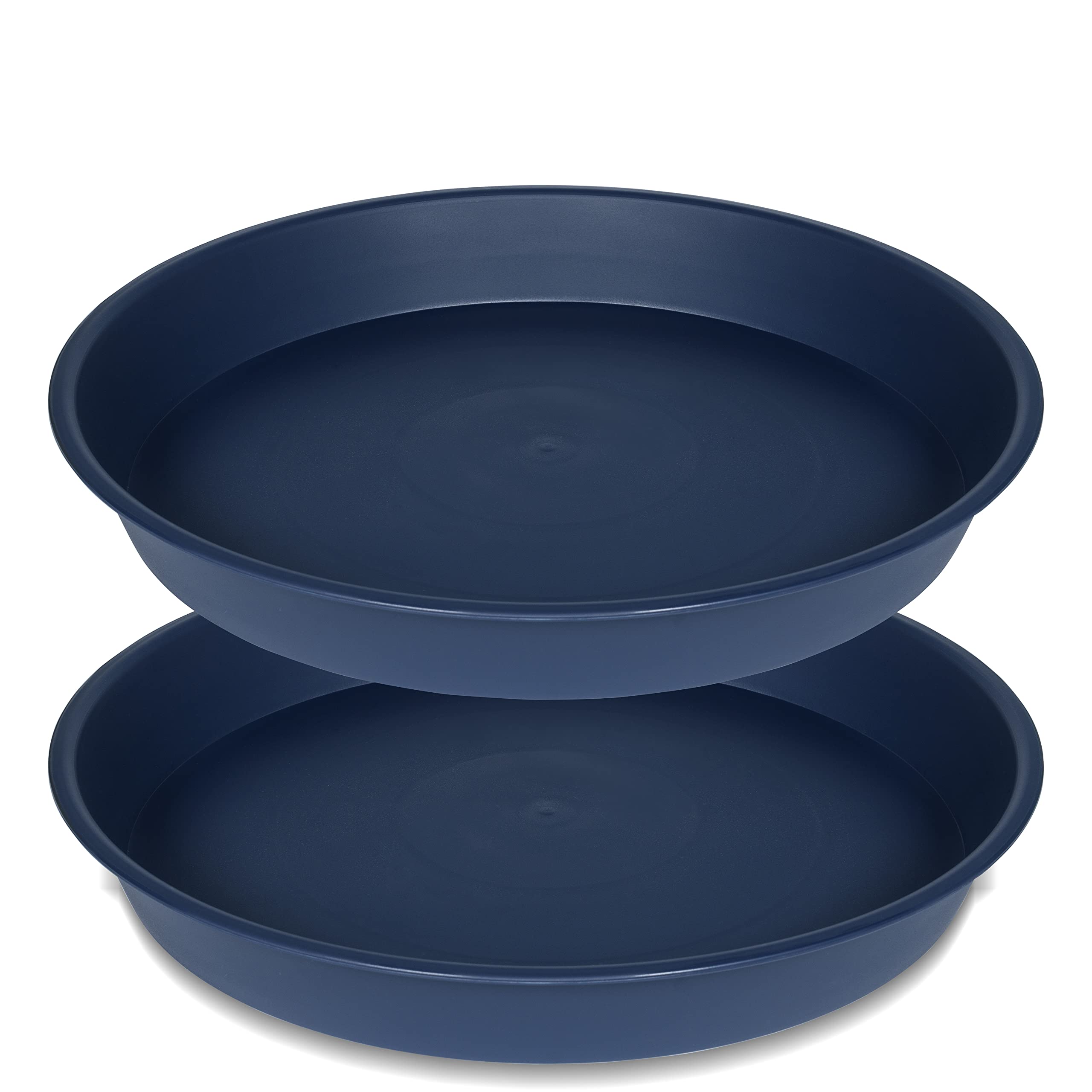 Bleuhome 12-inch blue bird bath bowl adds garden charm.
