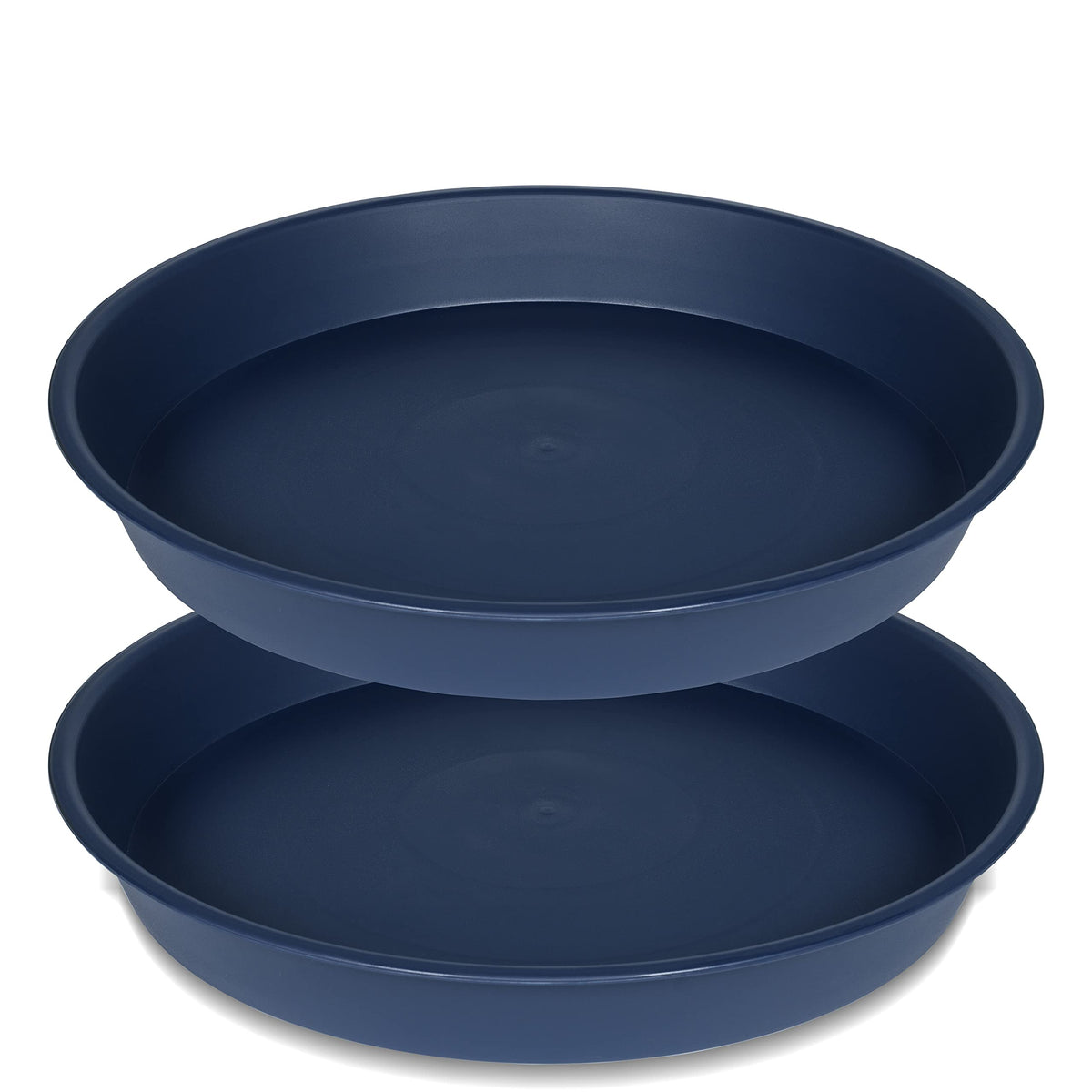 Bleuhome 12-inch blue bird bath bowl adds garden charm.