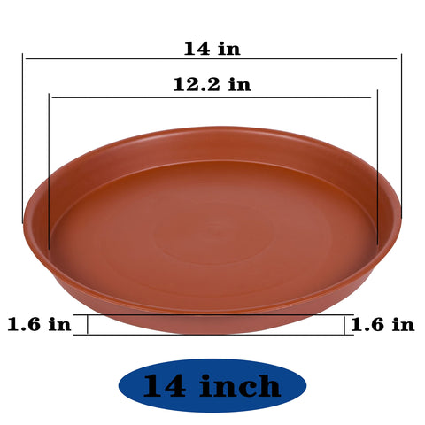 Bleuhome terracotta bird bath close-up showing sturdy plastic.