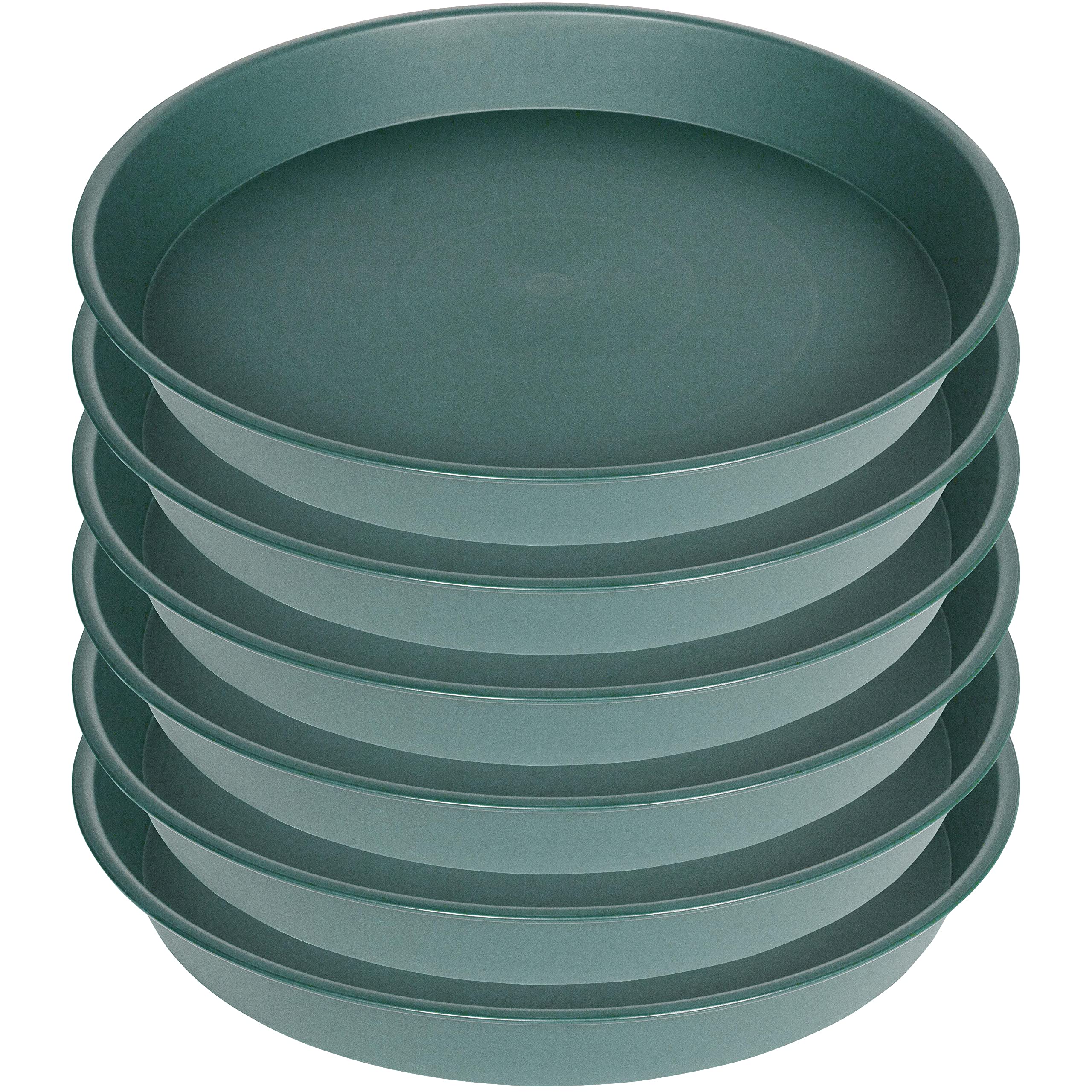 Bleuhome 8-inch green bird bath bowl, front view for garden water source.