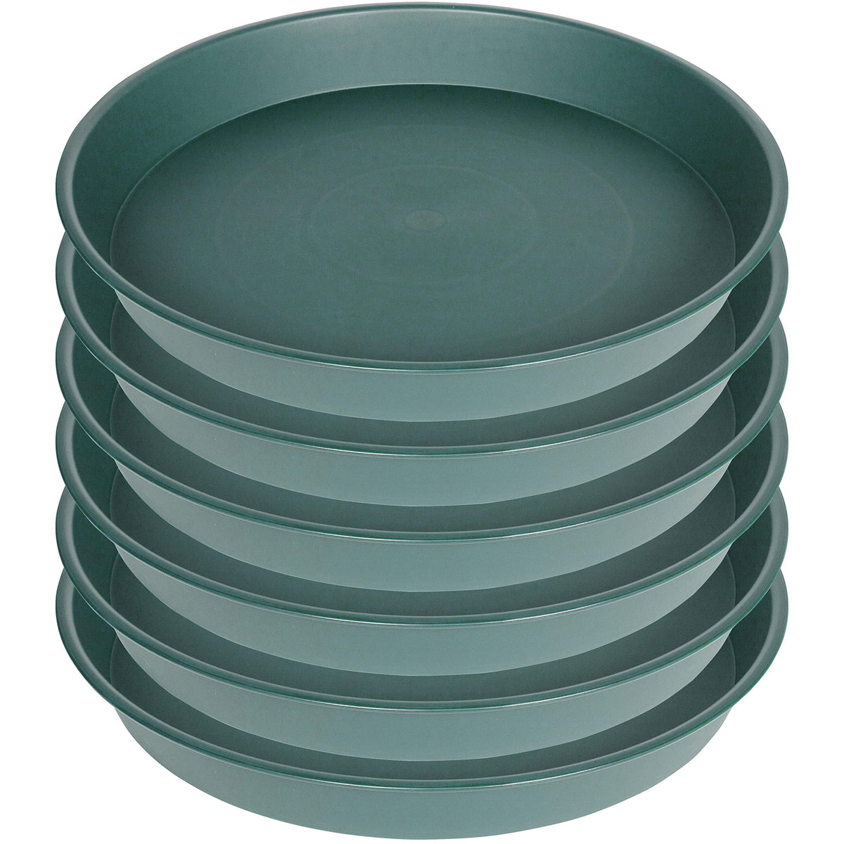Bleuhome 8-inch green bird bath bowl, front view for garden water source.