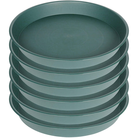 Bleuhome 8-inch green bird bath bowl, front view for garden water source.