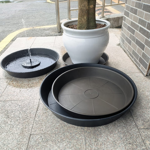 Bleuhome brown plant saucer designed for outdoor use on patio or garden