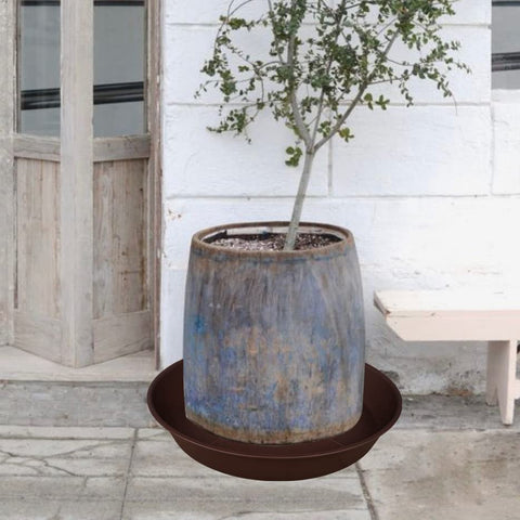 Bleuhome 2-pack plant saucers shown for multiple planter setups